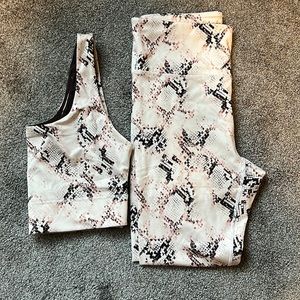 Fabletics Sports Bra and Leggings Set
